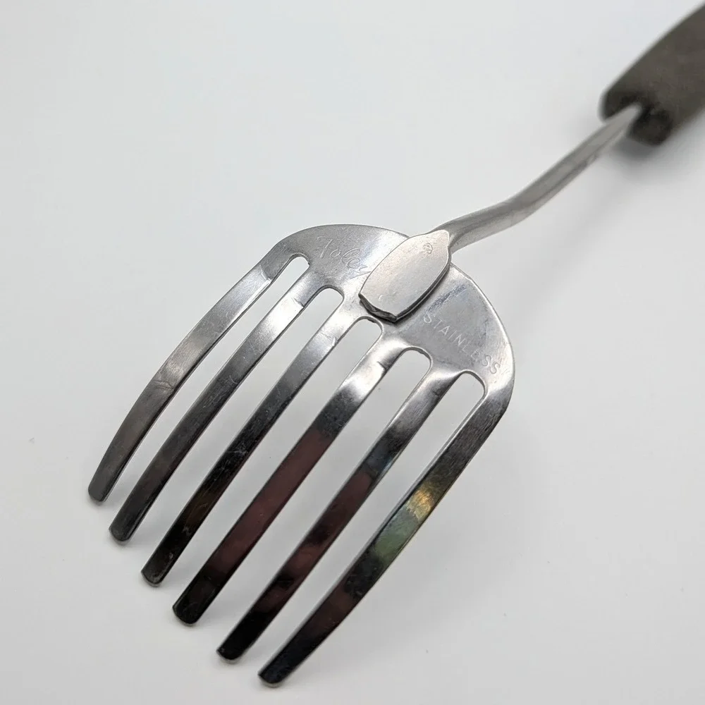 Foley Vintage Blending Fork Stainless Steel Pastry Mixing Tool Julia Child Style